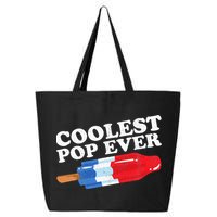 Coolest Pop Ever Popsicle Funny Retro Bomb Fathers Day Gift 25L Jumbo Tote