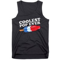 Coolest Pop Ever Popsicle Funny Retro Bomb Fathers Day Gift Tank Top