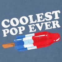 Coolest Pop Ever Popsicle Funny Retro Bomb Fathers Day Gift Garment-Dyed Sweatshirt