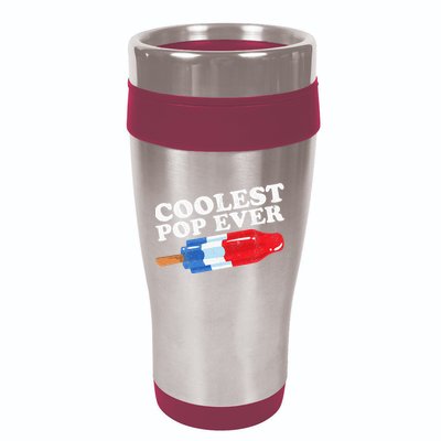 Coolest Pop Ever Popsicle Funny Retro Bomb Fathers Day Gift 16oz Travel Tumbler