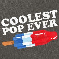 Coolest Pop Ever Popsicle Funny Retro Bomb Fathers Day Gift Cotton Canvas Backpack