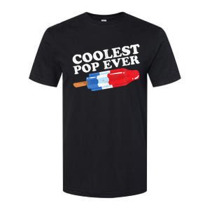 Coolest Pop Ever Popsicle Funny Retro Bomb Fathers Day Gift Softstyle CVC T-Shirt