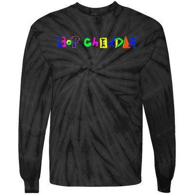  Cheddar Productions Eclectic Logo Tie-Dye Long Sleeve Shirt