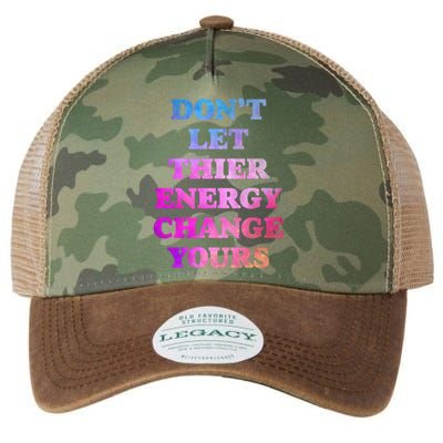 Cute Positive Energy Spiritual Meditation Graphic Funny Gift Legacy Tie Dye Trucker Hat