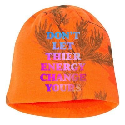 Cute Positive Energy Spiritual Meditation Graphic Funny Gift Kati - Camo Knit Beanie