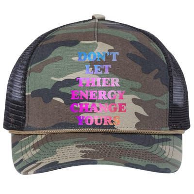 Cute Positive Energy Spiritual Meditation Graphic Funny Gift Retro Rope Trucker Hat Cap