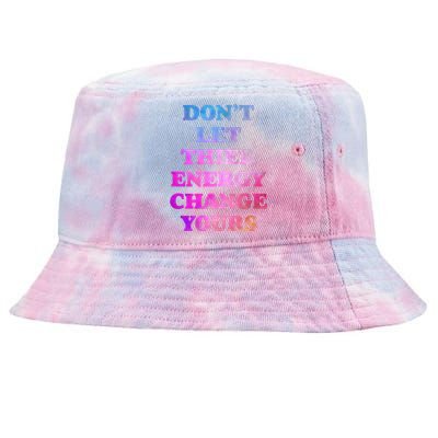 Cute Positive Energy Spiritual Meditation Graphic Funny Gift Tie-Dyed Bucket Hat