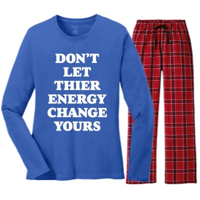 Cute Positive Energy Spiritual Meditation Graphic Gift Women's Long Sleeve Flannel Pajama Set 