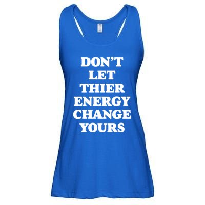 Cute Positive Energy Spiritual Meditation Graphic Gift Ladies Essential Flowy Tank