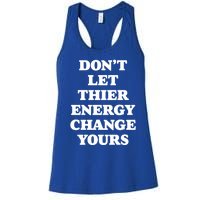 Cute Positive Energy Spiritual Meditation Graphic Gift Women's Racerback Tank