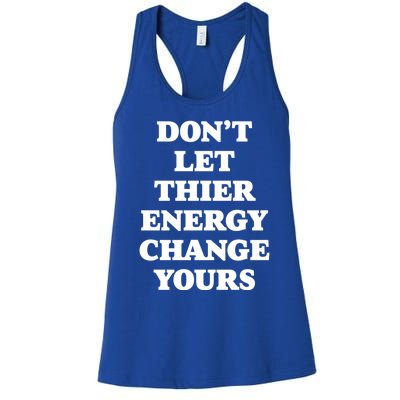 Cute Positive Energy Spiritual Meditation Graphic Gift Women's Racerback Tank