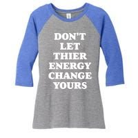 Cute Positive Energy Spiritual Meditation Graphic Gift Women's Tri-Blend 3/4-Sleeve Raglan Shirt