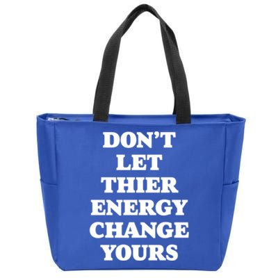 Cute Positive Energy Spiritual Meditation Graphic Gift Zip Tote Bag