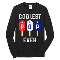 Coolest Pop Ever Popsicle Best Dad Ever Cool Fathers Day Tall Long Sleeve T-Shirt