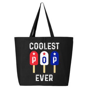 Coolest Pop Ever Popsicle Best Dad Ever Cool Fathers Day 25L Jumbo Tote