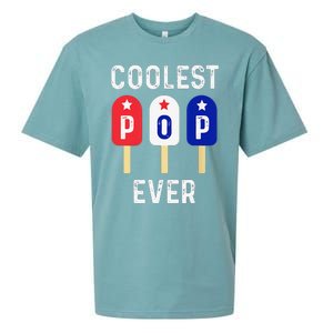 Coolest Pop Ever Popsicle Best Dad Ever Cool Fathers Day Sueded Cloud Jersey T-Shirt