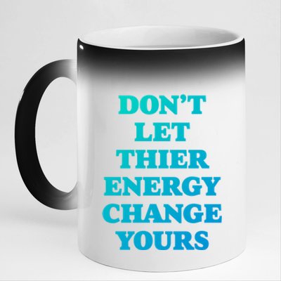 Cute Positive Energy Spiritual Meditation Graphic Gift 11oz Black Color Changing Mug