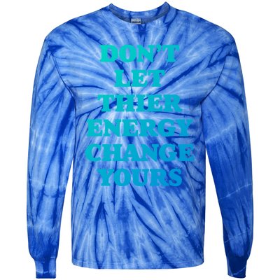 Cute Positive Energy Spiritual Meditation Graphic Gift Tie-Dye Long Sleeve Shirt