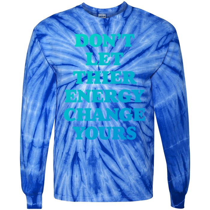 Cute Positive Energy Spiritual Meditation Graphic Gift Tie-Dye Long Sleeve Shirt