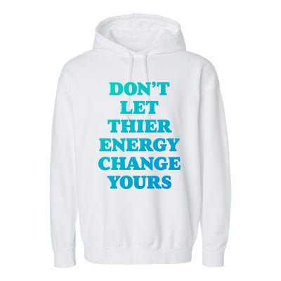 Cute Positive Energy Spiritual Meditation Graphic Gift Garment-Dyed Fleece Hoodie