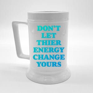 Cute Positive Energy Spiritual Meditation Graphic Gift Beer Stein