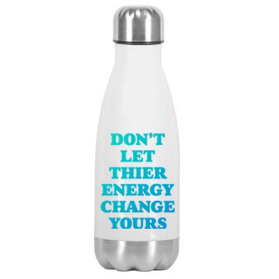 Cute Positive Energy Spiritual Meditation Graphic Gift Stainless Steel Insulated Water Bottle