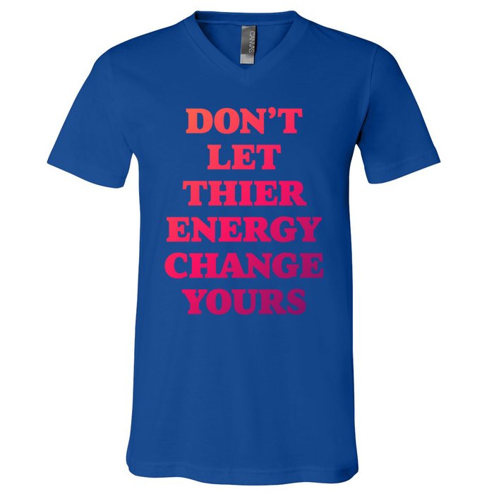 Cute Positive Energy Spiritual Meditation Graphic Gift V-Neck T-Shirt