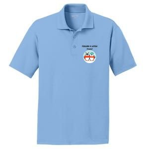 Christmas Penguin Frosty Gift PosiCharge RacerMesh Polo