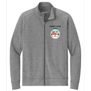 Christmas Penguin Frosty Gift Stretch Full-Zip Cadet Jacket