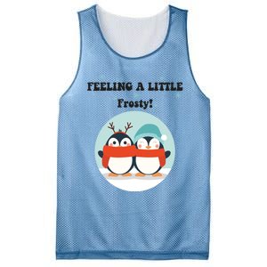 Christmas Penguin Frosty Gift Mesh Reversible Basketball Jersey Tank