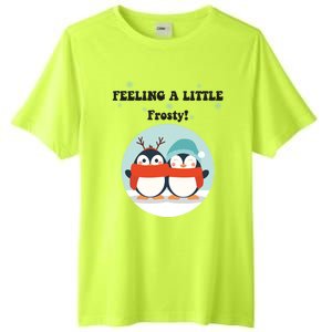 Christmas Penguin Frosty Gift Tall Fusion ChromaSoft Performance T-Shirt