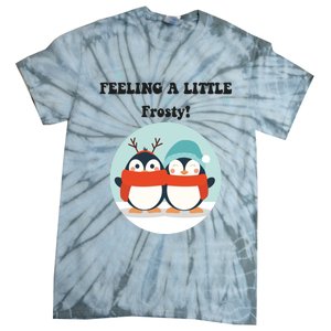 Christmas Penguin Frosty Gift Tie-Dye T-Shirt