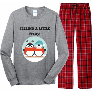 Christmas Penguin Frosty Gift Long Sleeve Pajama Set