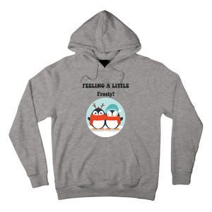 Christmas Penguin Frosty Gift Tall Hoodie