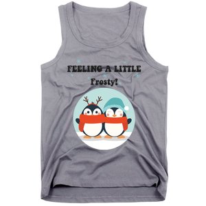 Christmas Penguin Frosty Gift Tank Top