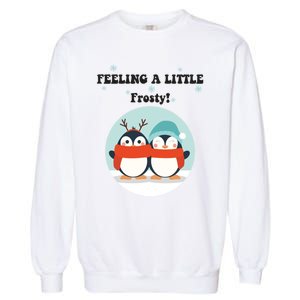 Christmas Penguin Frosty Gift Garment-Dyed Sweatshirt