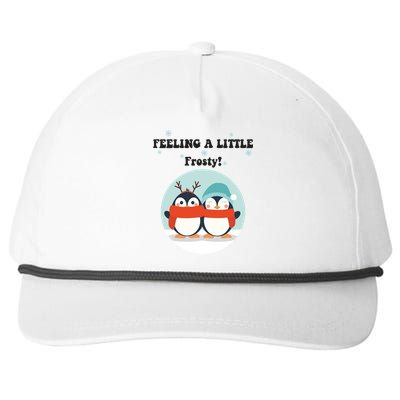 Christmas Penguin Frosty Gift Snapback Five-Panel Rope Hat