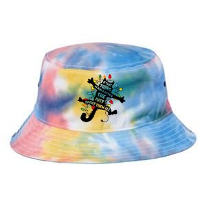 Cute Pussycat Funny Christmas Lights Cat Lovers Gift Tie Dye Newport Bucket Hat