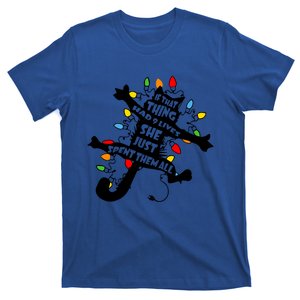 Cute Pussycat Funny Christmas Lights Cat Lovers Gift T-Shirt