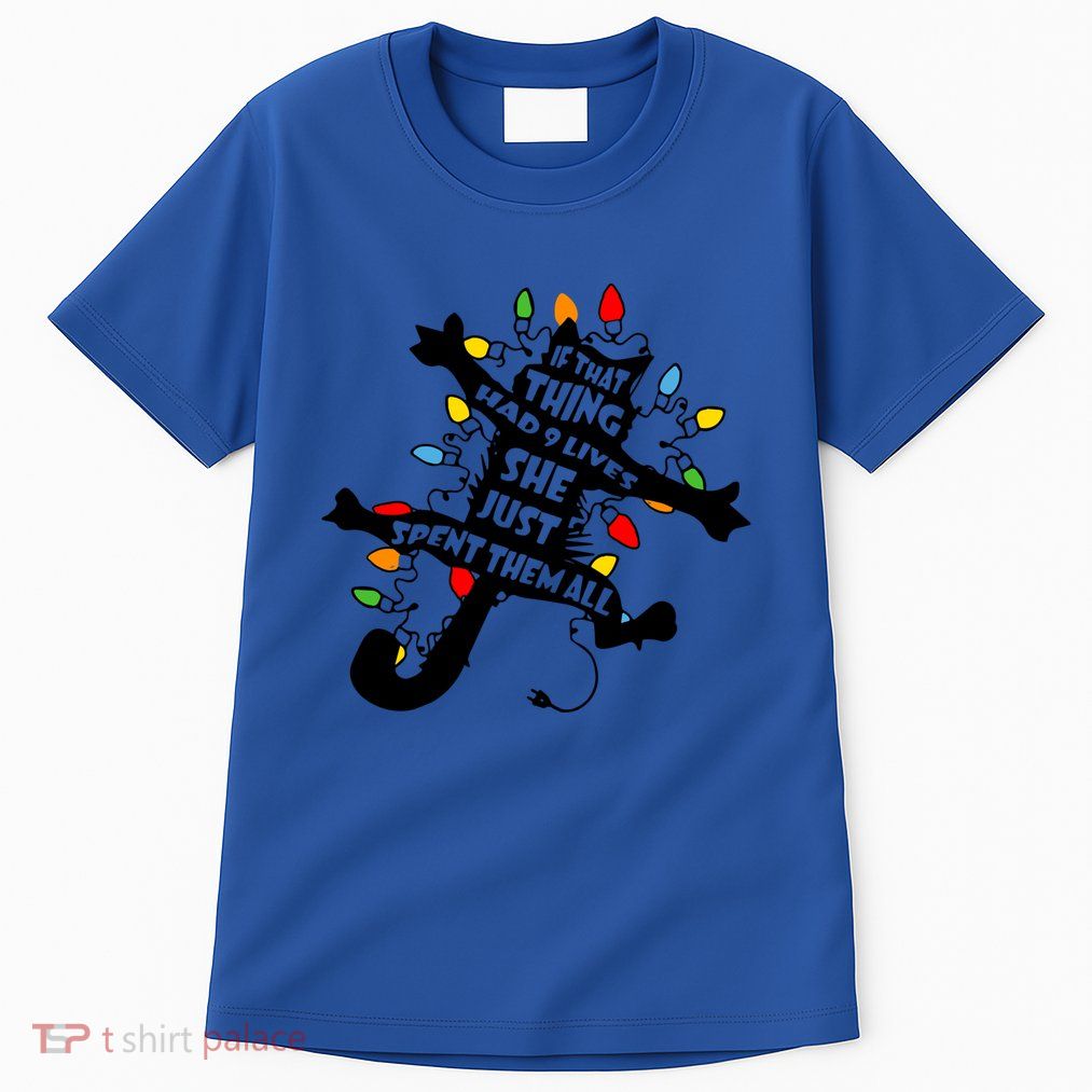 Cute Pussycat Funny Christmas Lights Cat Lovers Gift Tall T-Shirt