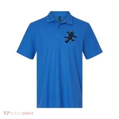 Cute Pussycat Funny Christmas Lights Cat Lovers Gift Polo