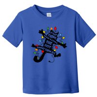 Cute Pussycat Funny Christmas Lights Cat Lovers Gift Toddler T-Shirt