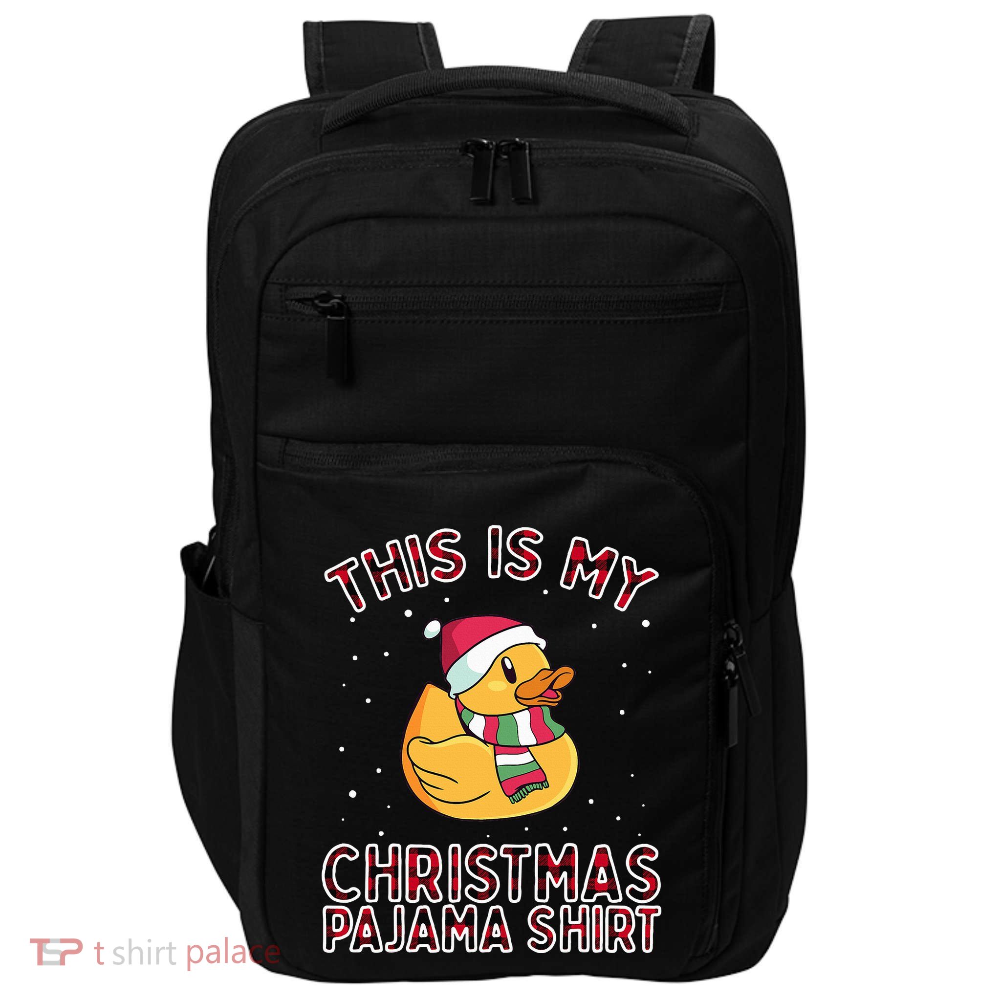 Christmas Pajamas For Family Duck This Is My Funny Xmas Impact Tech Backpack