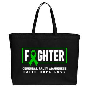 Cerebral Palsy Fighter Gift Funny Gift Cerebral Palsy Awareness Gift Cotton Canvas Jumbo Tote