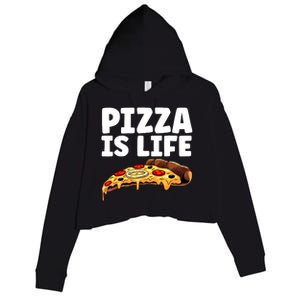 Cool Pizza For Hawaiian Pizza Lovers Italian Food Crop Fleece Hoodie