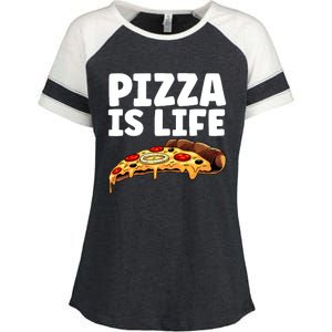 Cool Pizza For Hawaiian Pizza Lovers Italian Food Enza Ladies Jersey Colorblock Tee