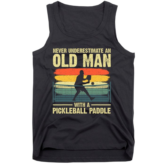 Cool Pickleball For Men Grandpa Pickleball Player Tank Top