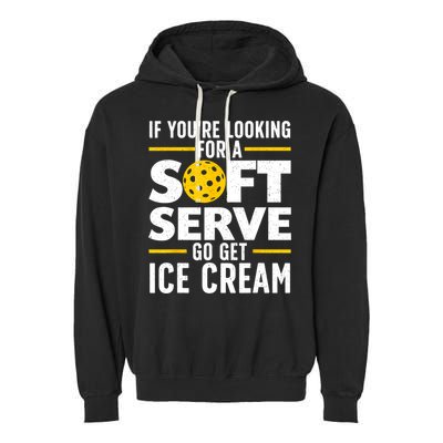 Cool Pickleball For Men Women Pickle Ball Player Soft Serve Garment-Dyed Fleece Hoodie
