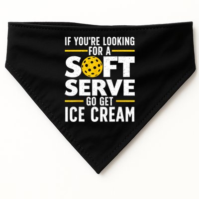 Cool Pickleball For Men Women Pickle Ball Player Soft Serve USA-Made Doggie Bandana