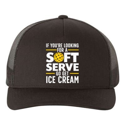 Cool Pickleball For Men Women Pickle Ball Player Soft Serve Yupoong Adult 5-Panel Trucker Hat
